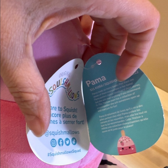 Squishmallows Pink Ice Cream with sprinkles Stuffed Animal Pama - Picture 7 of 7